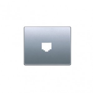 Tapa toma TELF-RJ45 aluminio prusia BJC 22782-AP