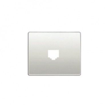 Tapa toma TELF-RJ45 blanco perla BJC 22782-BP