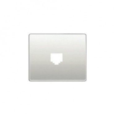 Tapa toma TELF-RJ45 blanco satín BJC 22782-BS