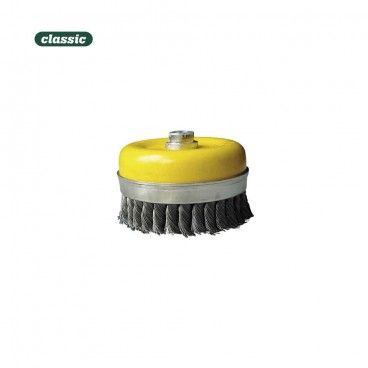 Cepillo copa alambre retorcido  80 mm ftr080