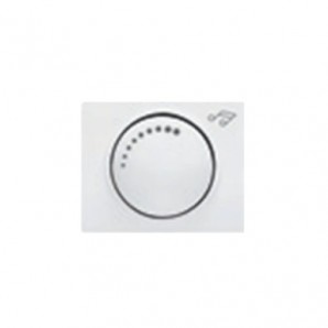Tapa y boton potenciometro blanco satín BJC 22760-BS
