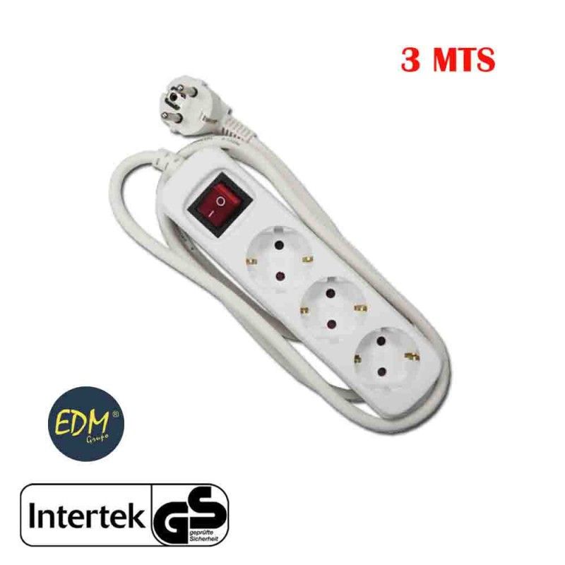 Base Múltipla com 3 Saídas t/tl 10/16A Schuko +...