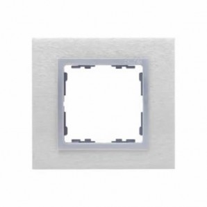 Marco 1 elemento nature inox mate aluminio SIMON 82917-34