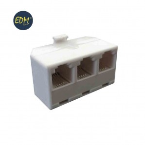Adaptador salida triple 4 vias edm