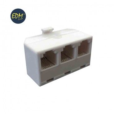 Adaptador salida triple 4 vias edm