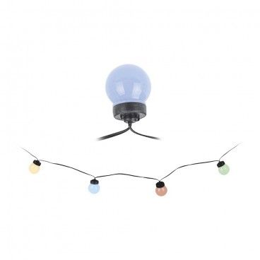 Guirnalda led bombillas esfericas para exterior multicolor 9,5m 20l