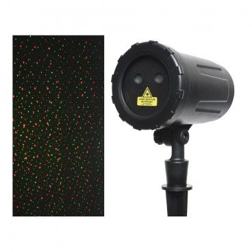 Projetor Laser Rotativo 10F com Programador 10x13,5x40cm