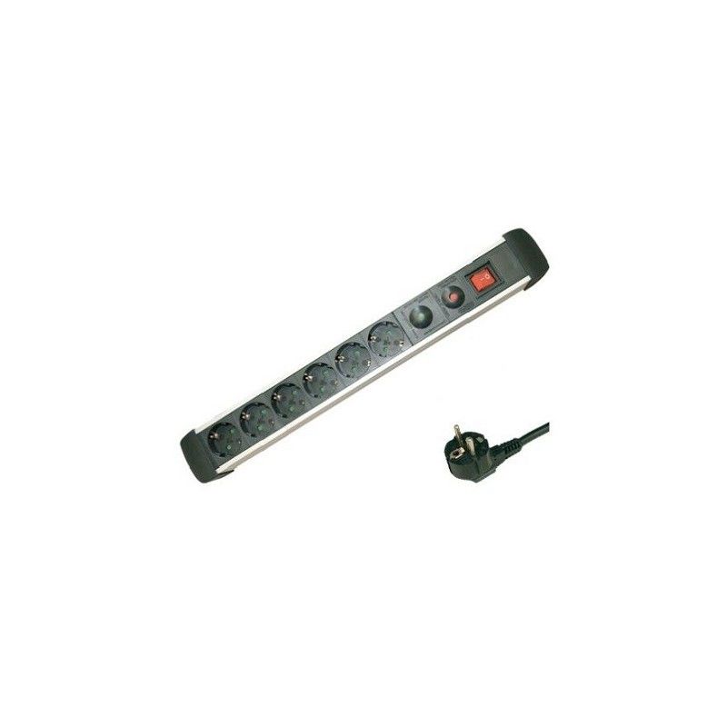 Base múltiple 6 tomas protección sobretensiones + int 1,5m GSC 0801087