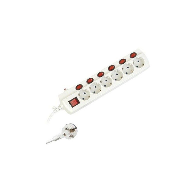 Base multi 6 buchsen multiinterruptor + 1,5 m GSC 0800392