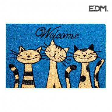 Felpudo 60x40cm modelo gatos  edm