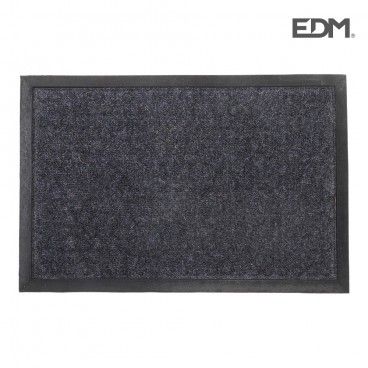 Felpudo 60x40cm liso gris oscuro  edm