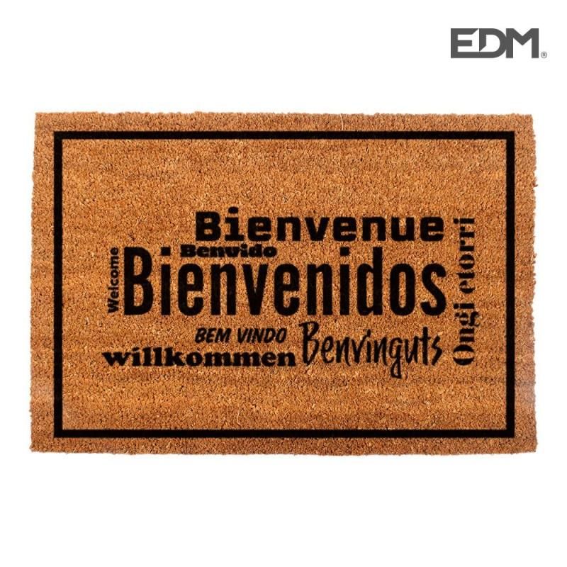 Felpudo 60x40cm modelo bienvenidos idiomas  edm