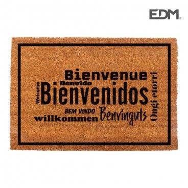 Felpudo 60x40cm modelo bienvenidos idiomas  edm