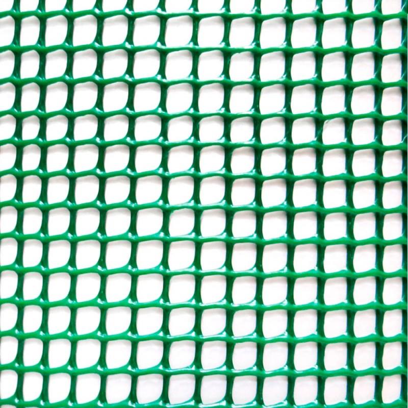 Rollo malla ligera cadrinet verde 1x25mts 4,5x4,5 mm