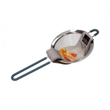Coador Inox com Cabo de Silicone 13,5cm
