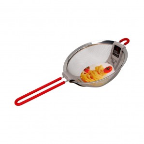 Coador Inox com Cabo Silicone 20cm