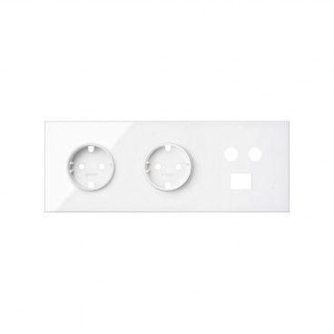Kit front 3 el. 2 bases + TV + RJ45  SIMON 10020303-130