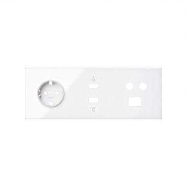 Kit front 3 el. base+HDMI+USB+TV+RJ45  SIMON 10020304-130
