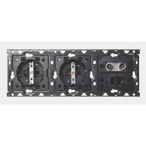 SIMON 100 - Kit 3 elementos 2 bases + TV + RJ45 10010303-039