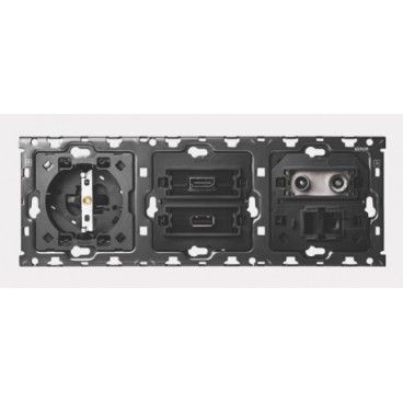 Kit 3 elem base + HDMI + USB + TV + RJ45 SIMON 10010304-039
