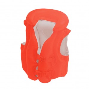 Flutuador inflável laranja de luxo estilo salva-vidas...