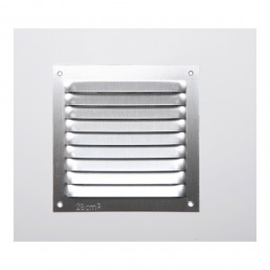 Rejilla s/borde alum 0.6 natural 10x10