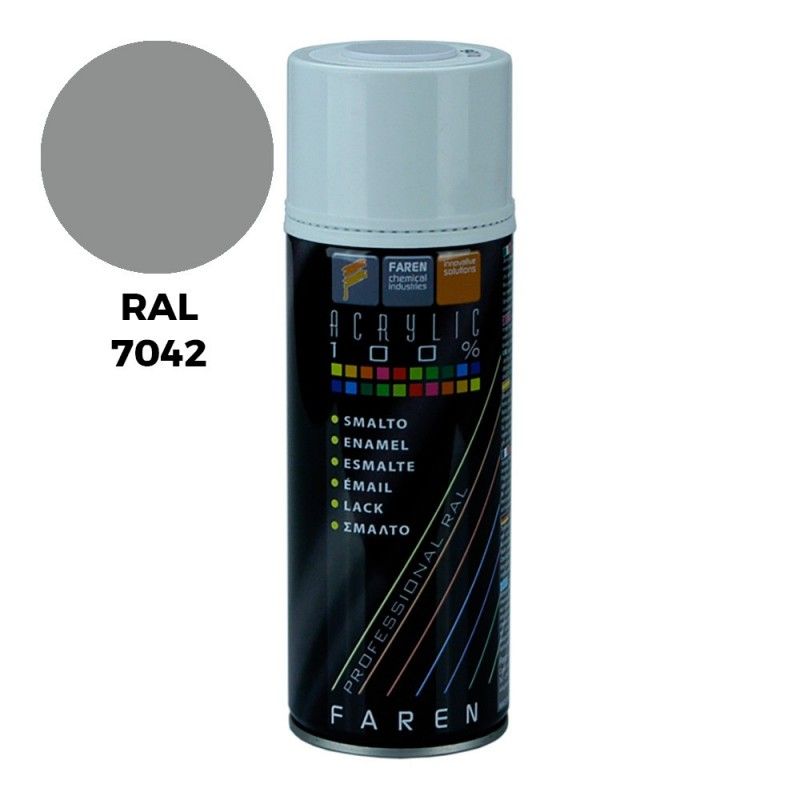 PintyPlus Evolution Tinta Spray RAL 7042 Cinza Tráfego 520cc