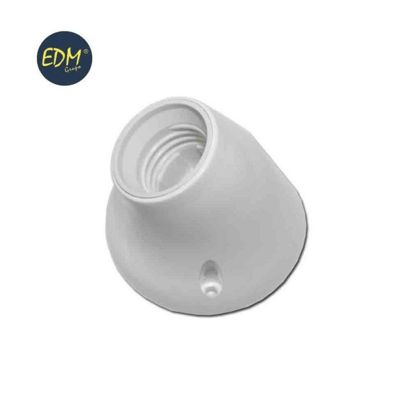 Portalamparas zocalo curvo  e-27envasado edm