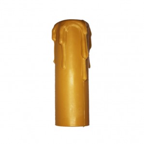 Vela mediana crema+portalamparas 44126 envasada