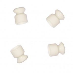 Isolador EDM para Cabo Trançado Branco (4 unidades)