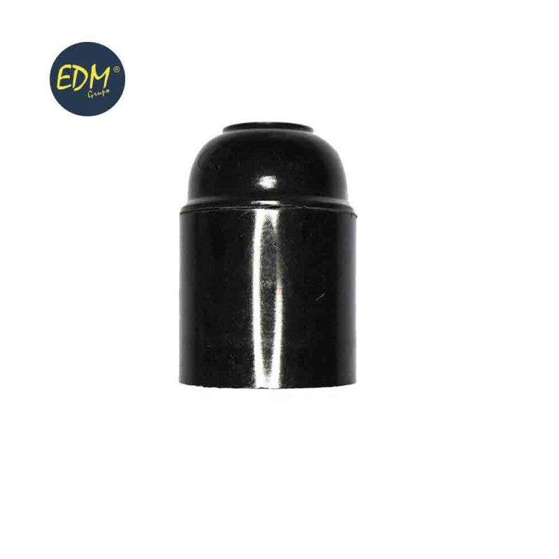 Portalamparas bk. reforzado e-27 negro (22285) edm