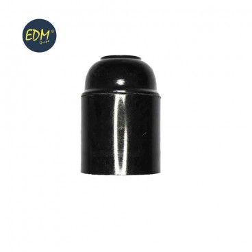 Portalamparas bk. reforzado e-27 negro (22285) edm