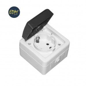 Solera Base Fixa Impermeável 2P+E 16A 250V~ IP44 (Retrátil)