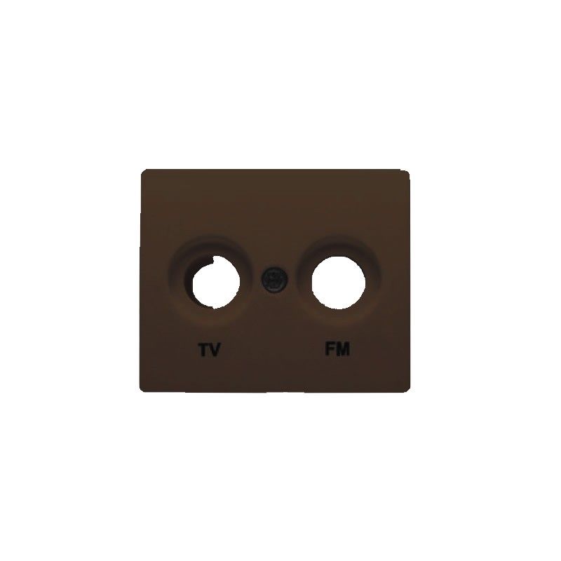 Tampa de tomada TV-FM CHOCOLATE BJC IRIS 18330-CH