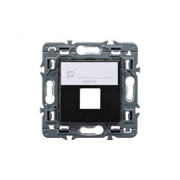 Adpr.VALENA NEXT 1xRJ45 keystone dark  LEGRAND 741477