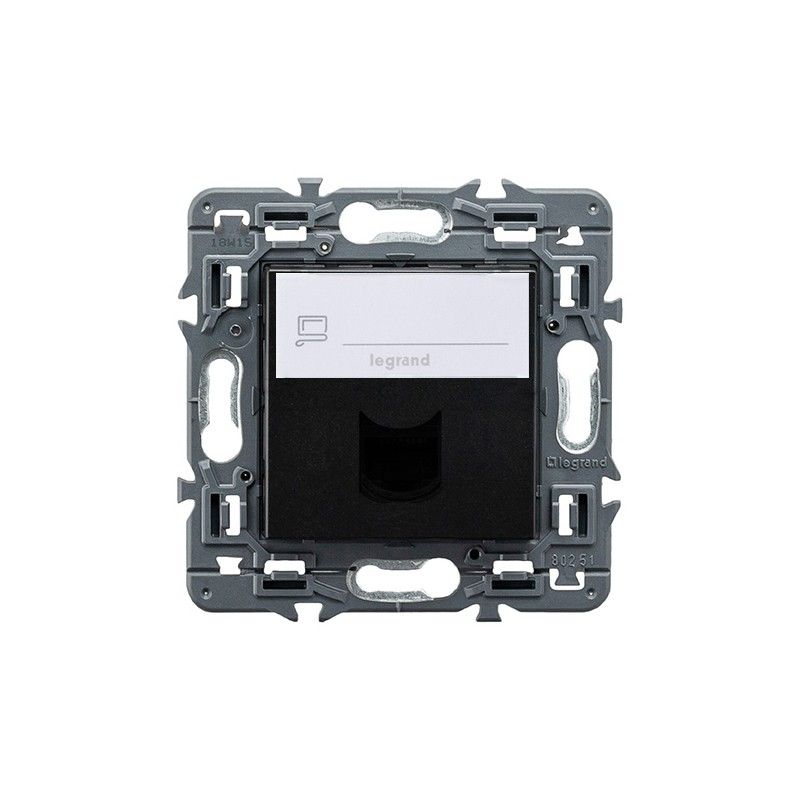 Base VALENA NEXT 1xRJ45 utp cat 6 dark LEGRAND 741475