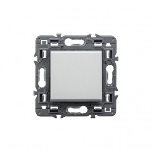 Pulsador VALENA NEXT 1P 6A aluminio LEGRAND 741350