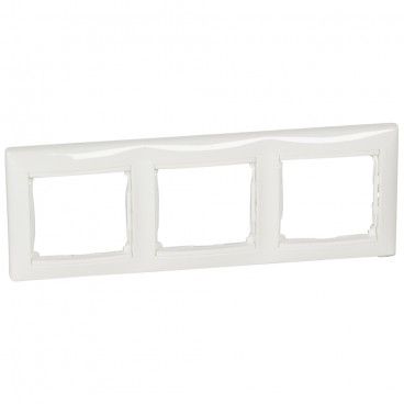 Marco 3 elementos VALENA blanco LEGRAND 774453