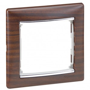 Moldura 1 elemento VALENA madeira escura LEGRAND 770371