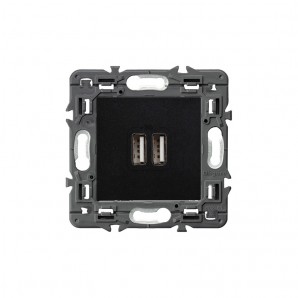 Base VALENA NEXT 2xUSB tipo 2,4a dark  LEGRAND 741431