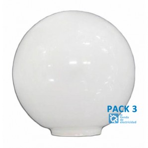 PACK 3 Tulipa crystal ball opal 14 cm mouth 5 LB 529551 2