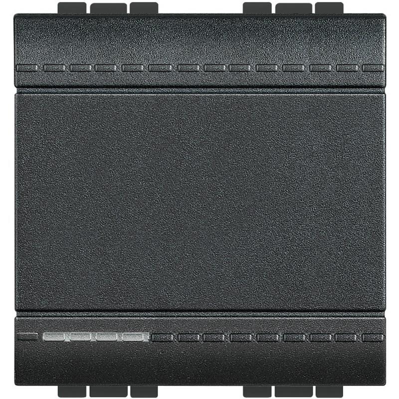 Interruptor Livinglight 16A terminal automático 2 módulos Antracite L4001M2A