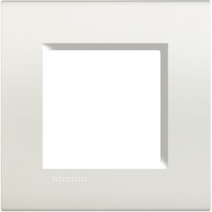 Livinglight Placa quadrada branca 2 módulos LNA4802BI