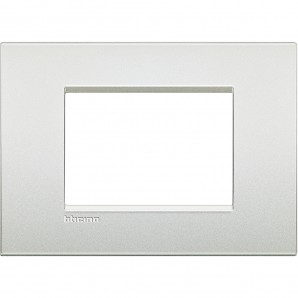 Placa Livinglight AIR Blanco perla 3 módulos LNC4803PR
