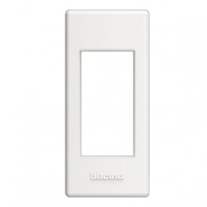 Placa + soporte Livinglight instalación en perfilerí 1 módulo Blanco LND4811BI