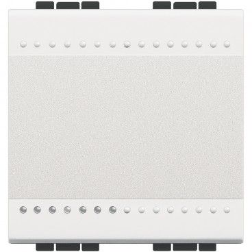 Conmutador Livinglight 16A borne auto 2 módulos Blanco N4003M2A