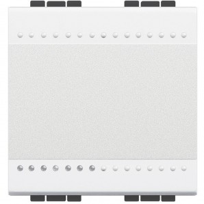Terminal de parafuso Livinglight crossover 16A 2 módulos Branco N4004M2N