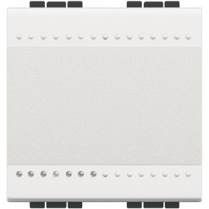 Pulsador Livinglight 10A borne auto 2 módulos Blanco N4005M2A
