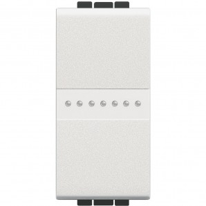 Interruptor axial Livinglight 16A borne auto 1 módulo Blanco N4051AN
