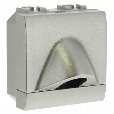 Saída de cabo Livinglight Ø 9 mm 2 módulos Tech NT4954